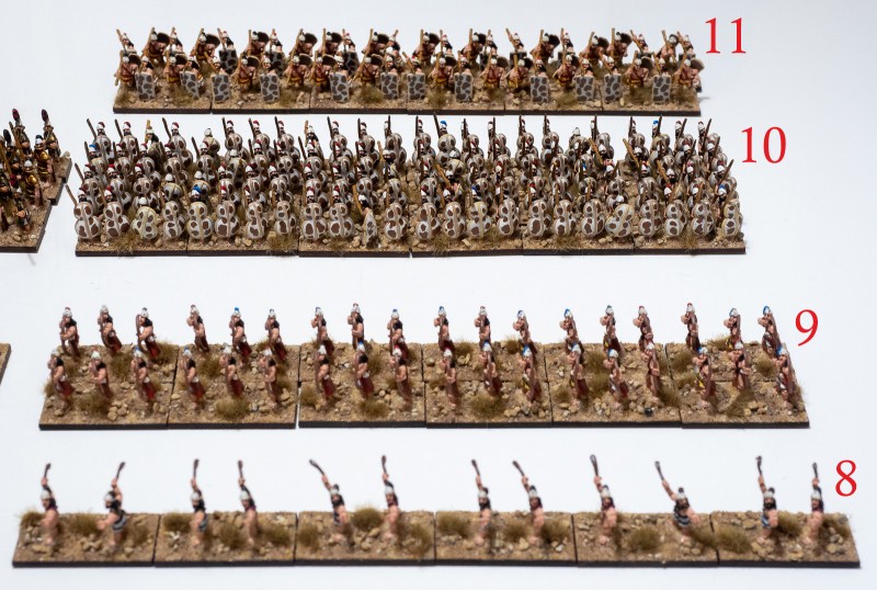 Early_Mycenaean_04.jpg (631.51 KiB) 4435 mal betrachtet 8. Slingers, Irr Ps (O). 9. Archers, Irr Bw (I). 10. Line Spearmen, Reg Pk (I). 11. Phylians, Reg Ax (I).