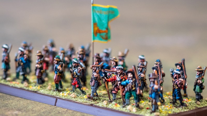 Die Brandenburg-Preußischen Musketiere aus der Nähe. Die Qualität der Bemalung durch den Paintingservice Fernando ist wirklich beeindruckend.